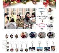 Calendrier de l'Avent de Pâques K-Pop Lot de 24 bijoux Calendrier de | Popstar Calendrier de l'Avent de Pâques, lot de 24 bijoux avec colliers, bracelets et porte-clés