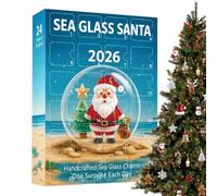 Calendrier de l'Avent Décoration de Noël en Acrylique 2D | Compte à rebours des fêtes de 24 jours Père Noël bonhomme en d'épices pour la Maison, le Bureau, la Porte, la Fenêtre, le