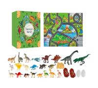 Calendrier De L'Avent Dinosaure Compte À Rebours Pour Les Jouet Dinosaure | Compte À Rebours De Noël 24 Jours Pour , Garçons et Filles 3-8 Ans, avec Dés,