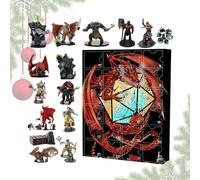 Calendrier De L'Avent Donjons Et Dragons 2025, Calendrier De Noël 2025 Avec 24, Compte À Rebours 24 Jours, Objets De Collection, Décoration De Bureau Festive Pour Amateurs De Jeux Vidéo