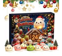 Calendrier De L'Avent Dumpling Squishy Calendrier Du Compte À Rebours De Noël Fidget Mini Avent 24 Mini Jouets Fidget Surprise Mystère Cadeau De Noël