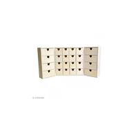 Calendrier de l'avent en bois à décorer - Armoire à tiroirs - 55,5 x 27,5 cm