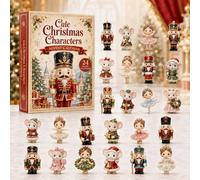 Calendrier de l'Avent en briques miniatures de Noël, 24 jours, designs uniques, briques à assembler, boucles de suspension incluses, compte à rebours des fêtes jiang bing cun