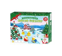 Calendrier de l'Avent en caoutchouc pour | Jouets compte à rebours de Noël, décoration pour la maison pour enfants, filles, salle de classe, salle de jeux, crèche