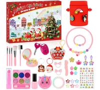 Calendrier de l'avent Fille 2026, 24 Jours de Noël avec Bijoux, Maquillage Enfant, Accessoires Cheveux et Petits Jouets, Cadeau de Noël pour Fille 4 5 6 7 8 9 10 Ans