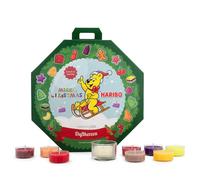 Calendrier de l'Avent Haribo™ Bougies chauffe-plat, 24 bougies, Duroplast et verre, ambiance festive, coloré