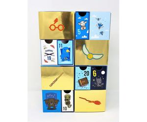 Calendrier de l'Avent Harry Potter Officiel - Peluches, Insignes, Stickers & Porte-clés - Cadeau de Noël Magique