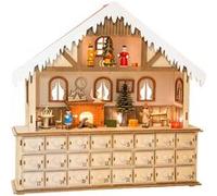Small Foot Calendrier de l'Avent 10546 Joyeux Noël - Bois nature - 39 x 10 x 38 cm