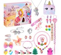 Calendrier de L'avent Licorne 2026,Calendrier de L'avent Enfant Bijoux,Calendrier de l'Avent de Noël pour Enfant Fille 3 6 8 10 Ans,De l'Avent de Noël Idéal de 24 Jours Cadeau pour Filles Enfants
