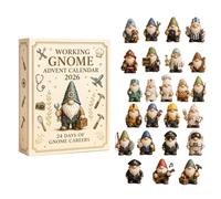 Calendrier de l'Avent lutin 2026 avec 24 pendentifs en acrylique 2D, #E | Compte à rebours de Noël et d'Halloween, pendentifs réutilisables pour arbre et couronne pour toute la famille