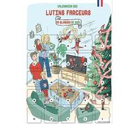 Calendrier de l'avent Lutins Farceurs | 25 blagues de Noël, Dès 2 ans, Famille, Format A3, Chevalet inclus, sans objet ni chocolat