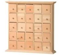 Artemio 14001073 Meuble 25 Tiroirs en Bois a Décorer Beige Taille Unique