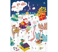Calendrier de l'avent Mon 1er Noël A3 Chevalet inclus | 25 jours avant Noël, Mon premier Noël à personnaliser, Sans chocolat, Sans objet, Français