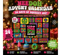 Calendrier de l'Avent NeeDoh 2026, compte à rebours 3D en PVC de 13/24 jours, cadeau surprise de Noël et de Nouvel An 24 Days