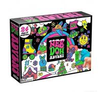 Calendrier de l'Avent NeeDoh 3D en PVC, jouet anti-stress, boîte surprise, jouet de réduction du stress, jouets pour adultes pour les fêtes de fin d'année et le Nouvel An A