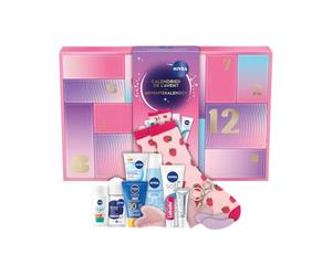 Calendrier de l'Avent NIVEA 12 jours pour ado, 12 surprises | 8 Produits de Soin & 4 Accessoires, Soins Visage, Lèvres et Hydratation, Idée Cadeau Noël Ado Fille