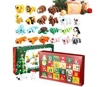 Calendrier De L'Avent Noël 2026 24 Figurines Animales Imprimées 3D