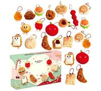Calendrier de l'Avent Noël Décoration en peluche rembourrée sur le thème du | Calendrier de Compte à Rebours des Fêtes pour Appartement Chambre Dortoir Bureau Fête