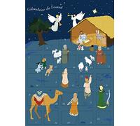 Calendrier de l'avent Noël Traditionnel Crèche