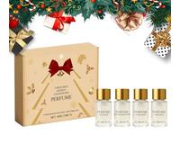 Calendrier De L'Avent Parfum 2025, Calendrier Compte À Rebours De Noël Avec 4 Mini Parfums, Calendriers De L'Avent Parfum Pour Femmes Et Hommes, Coffret Cadeau De Vacances Haut De Gamme