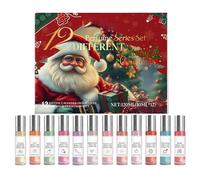 Calendrier De L'avent Parfum Femme 2025, 12 Pièces Coffret De Parfums Avec Mini Roll On Parfum, Noël Calendrier De L'avent 2025, Compte À Rebours De Noël Pour Femmes Et Hommes