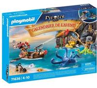 Calendrier de l'Avent Pirate PLAYMOBIL 71636, 24 surprises, 98 pièces, Dès 4 ans