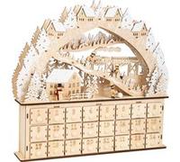 Small Foot Design – Calendrier de l'Avent Spasso sugli sci – Bois, 24 pièces