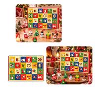 Calendrier de l'Avent pour enfants, boîte à jouets détachable 24 jours | Boîte à jouets avec 24 compartiments déchirables pour enfants Carte épaisse réutilisable, assemblage simple
