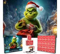 Calendrier de l'Avent Puzzles pour enfants adultes, 24 boîtes de 1008 pièces, calendrier de compte à rebours de Noël, jeu de Noël amusant, décoration murale, 52 cm x 75 cm