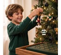 Calendrier de l'Avent Rugby 2026 : 24 décorations uniques en acrylique sur le thème du football, cadeau surprise pour les fans de rugby, compte à rebours Noël Sablier Dent (One Size)
