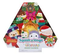Calendrier de l'avent JAZWARES Squish-a-longs Holiday 2026 24 Mini-Squish 2,5 cm rouge multicolore avec accessoire anneau