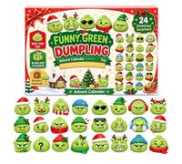 Calendrier de l'Avent Squishy 2026, 24 Dumpling | 24 jours de surprises avec 24 jouets sensoriels squishy à presser
