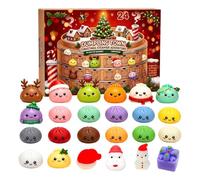 Calendrier de l'Avent Squishy 2026, 24 Figurines de Dumpling Surprise A#04 | Décoration Intérieure, Pour Enfants, 24 Figurines de Noël Incluses petits cadeaux et moments en famille.
