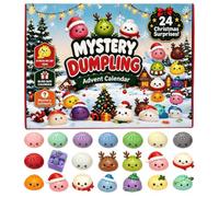 Calendrier de L'Avent Squishy 2026 24 Jours Anti Stress Cadeau Noel | Compte à Rebours De Noël, Dumpling Pailleté, Retour Lent, Boîte Surprise, Jouet Sensoriel, Décoration Fêe, Cadeau de Noël