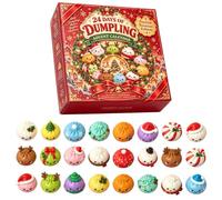 Calendrier de l'Avent Squishy 2026 24 Mini Figurines Compte à Rebours de Noël, 24 Jours Dumpling Baozi Anti-Stress pour Surprises Quotidiennes de Décembre，C