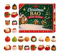 Calendrier de l'Avent Squishy 2026, 24 Mini Jouets Fidget Dumpling | 24 Jours Compte à Rebours, Coffret Mystère Surprise, Jouet Sensoriel Anti-Stress, Décor Bureau Sapin, Famille École