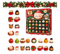 Calendrier de l'Avent Squishy 2026,25 Jouets balle anti stress Fidget | Un grand Squishy & 24pcs,Dumpling Squishy Calendrier,Cadeau de Noë,Mini Avent Fidget Surprise Jouet Sensoriel Pour Adultes