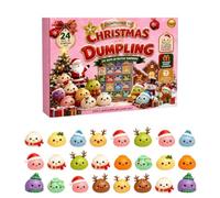 Calendrier de l'Avent Squishy 2026 Anti Stress pour Noël, K | Matériau TPR Doux, 24 Jours Compte à Rebours, Anti Stress Bureau, Cadeau pour Noël