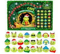 Calendrier de l'Avent Squishy, Compte à Rebours de Noël de 24 Jours Surprises Dumpling Squishy pour Adultes, 24 Mini Articles Adorables Surprises Mystère Coffret Jouet Sensoriel，G