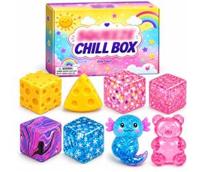 Calendrier de l'Avent Squishy Dumpling 2026 8 pièces Squishies Dumpling Boîte Surprises Quotidiennes de Décembre pour le Compte à Rebours