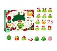 Calendrier de l'Avent Squishy Dumpling 2026 Raviolis de Noël 24 Squishies Dumpling Boîte Surprises Quotidiennes de Décembre pour le Compte à Rebours，J
