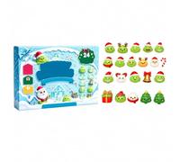 Calendrier de l'Avent Squishy Dumpling 2026 Raviolis de Noël 24 Squishies Dumpling Boîte Surprises Quotidiennes de Décembre pour le Compte à Rebours，B