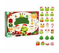Calendrier de l'Avent Squishy Dumpling 2026 Raviolis de Noël 24 Squishies Dumpling Boîte Surprises Quotidiennes de Décembre pour le Compte à Rebours，K