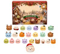 Calendrier de l'Avent Squishy Noel 2026 Christmas Dumpling Calendrier Avent | Compte à Rebours de Noël de 24 Jours : Une Nouvelle Surprise Chaque Jour, avec des Formes Agréables au Toucher