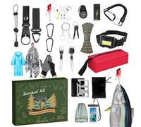 Calendrier De L'Avent Survie Noël Calendrier Compte à Rebours 24 Jours | Kit Outils Survie Randonnée Pour Hommes Petit Ami Camping Randonnée Sac À Dos Pêche Chasse Aventure Plein