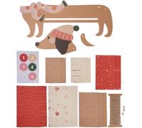 Folia Kit de bricolage Sausage Dog 9382 – Calendrier de l'Avent personnalisé 54 pièces multicolore