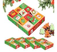 Calendrier de l'Avent vide 5 boîtes à remplir pour compte à l'envers | Boîtes calendrier de l'Avent Noël pour fêtes d'hiver Famille Enfants Projets Adultes