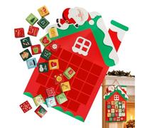 Calendrier de l'Avent Vide Compte à Rebours Décor forme sapin pour garnir | Boîte Noël à Remplir avec Décompte Pour Adultes Parents Mini Chocolat Bijoux