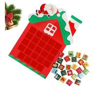 Calendrier de l'Avent Vide Compte à Rebours Décor Hivernal Forme Sapin | Boîte Noël à Remplir avec Décompte Pour petits bonbons chocolat garçons filles