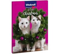 Calendrier de l'Avent Vitakraft pour Chats, pour Noël 2026, sélection soigneusement composée de délicieuses friandises, pour la période précédant Noël, friandises pour Chats (1 x 363 g)